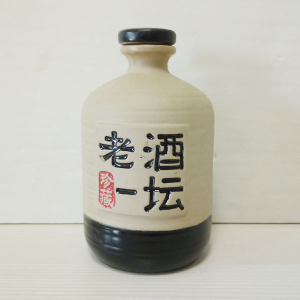陝西老酒一壇白色素烤陶瓷瓶