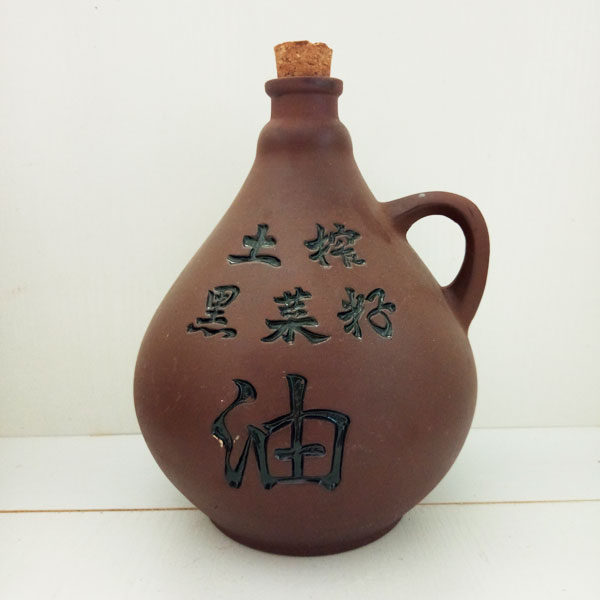 陝西土榨菜籽油紫砂陶瓷瓶