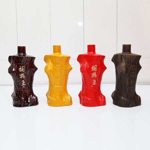 陝西胡楊王高檔陶瓷酒瓶